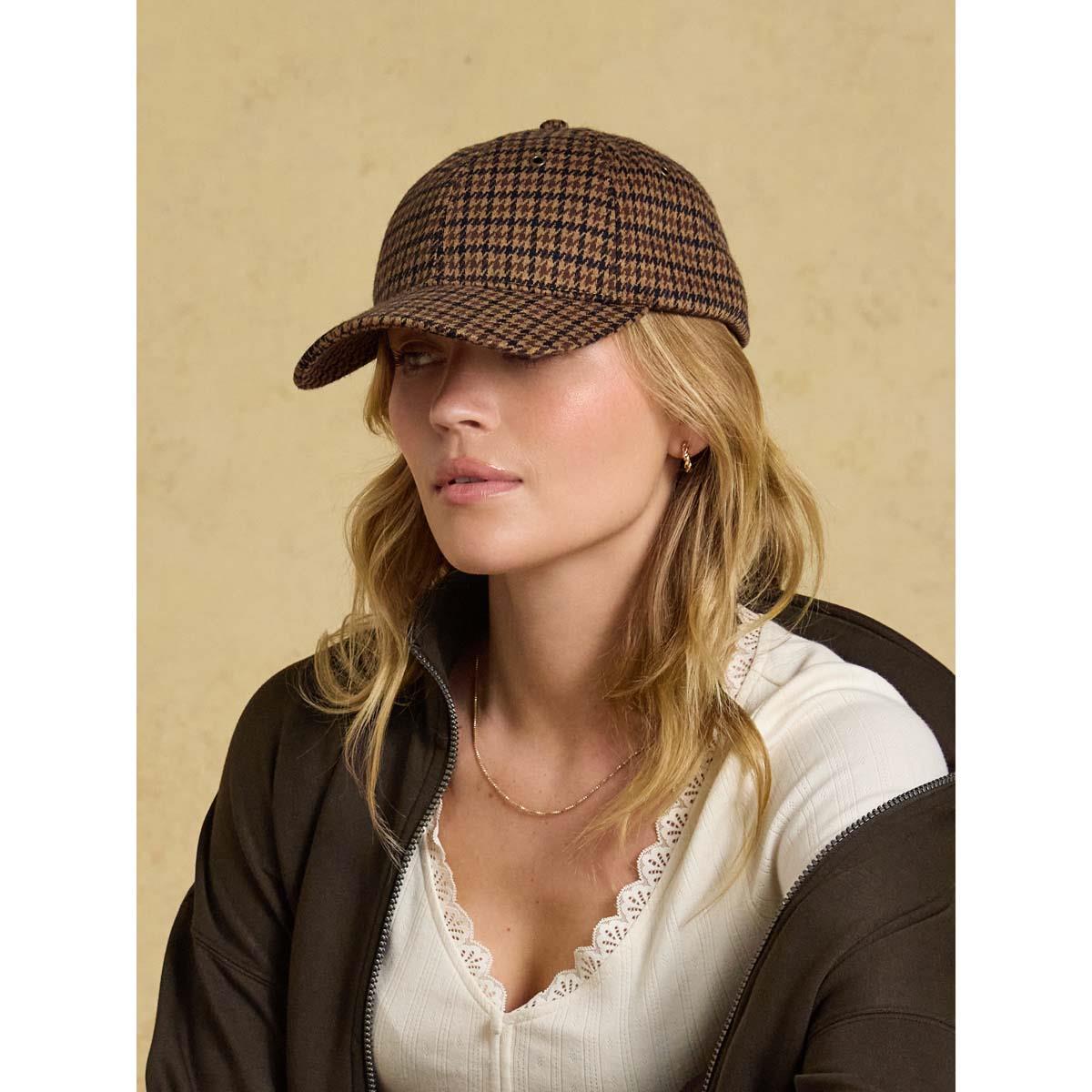Joules Womens Perry Tweed Baseball Cap