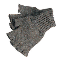 Green Barbour Mens Knitted Lambswool Fingerless Gloves