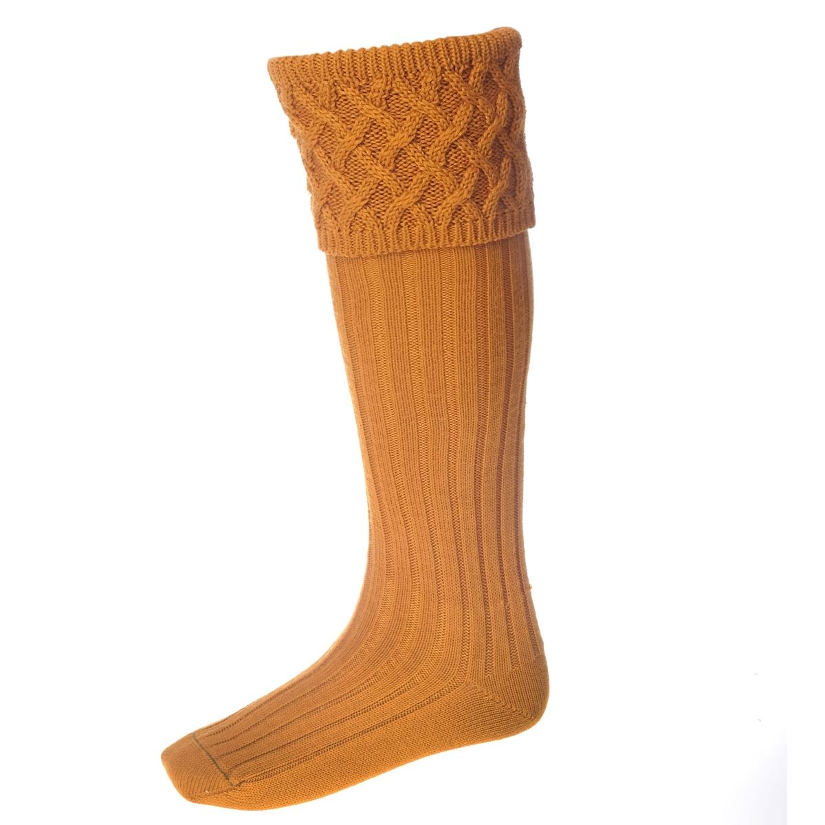 House Of Cheviot Mens Rannoch Chunky Cross Stitch Pattern Top Sock