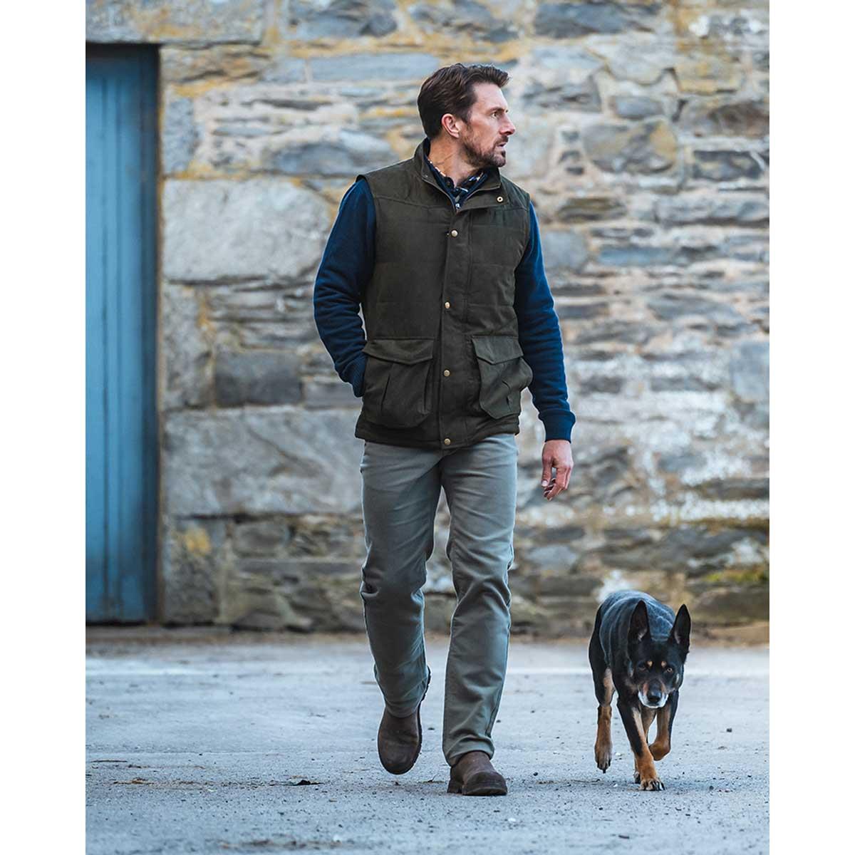 Hoggs Of Fife Mens Glenbervie Quilted Gilet