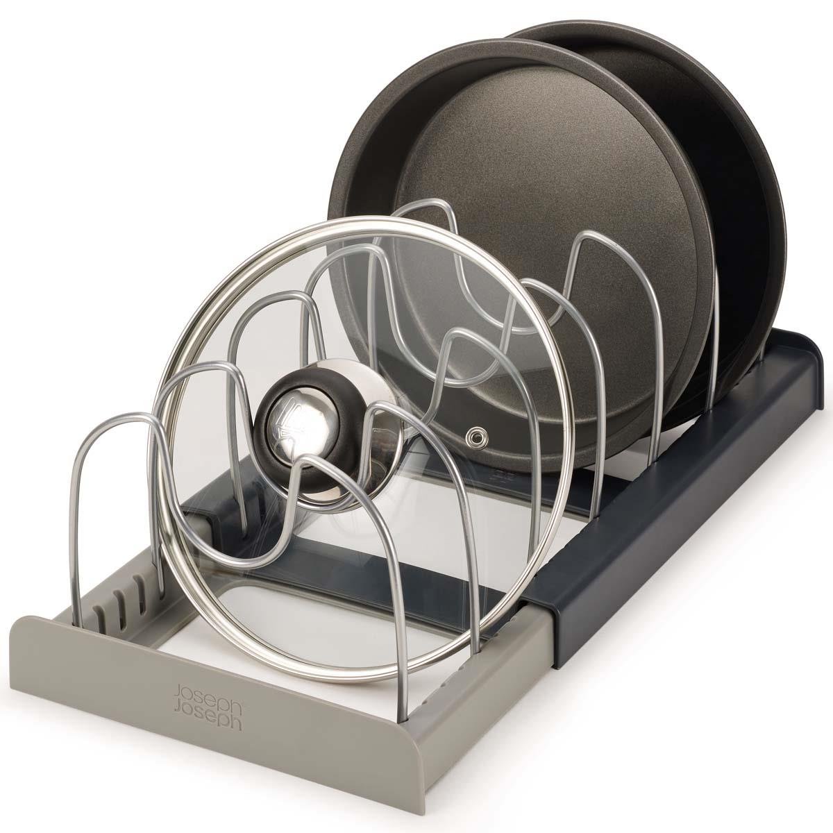 Grey Joseph Joseph DrawerStore Expanding Cookware Organiser RACK