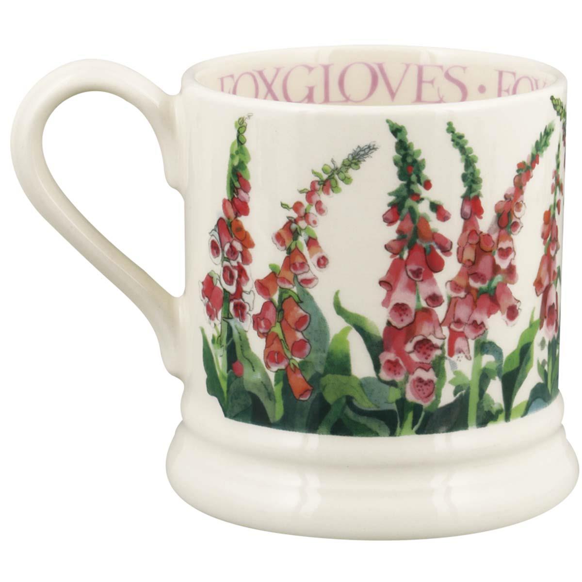 Emma Bridgewater Foxgloves Half Pint Mug RIGHT