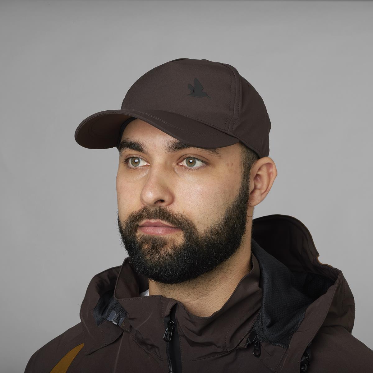 Dark Brown Seeland Mens Active Cap On Model