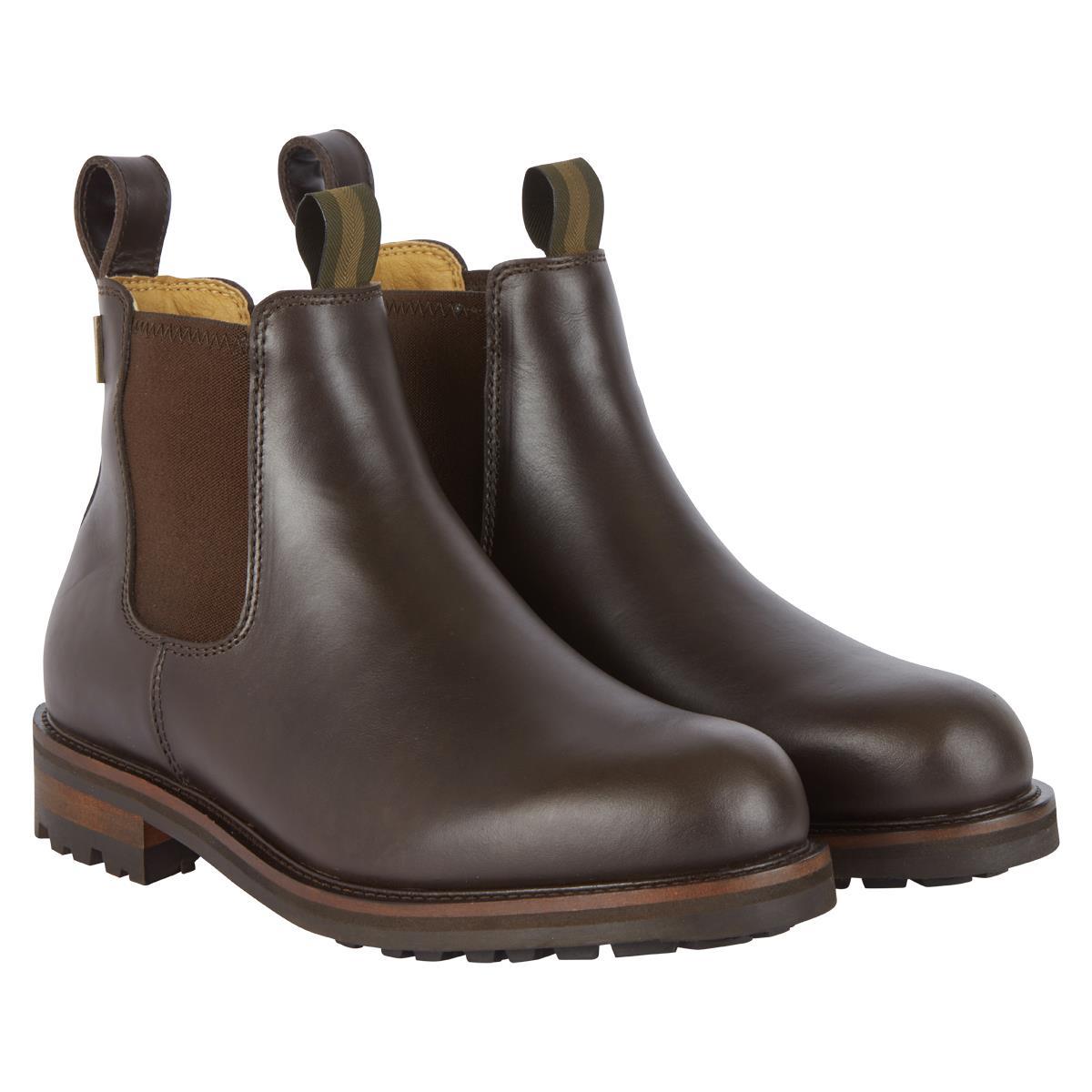 Le Chameau Mens Chelsea Aventure Cuir Chelsea Boot Marron Fonce