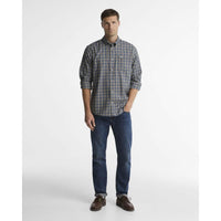 Olive Barbour Mens Dishford Thermo Weave Regular Fit  ON MODEL