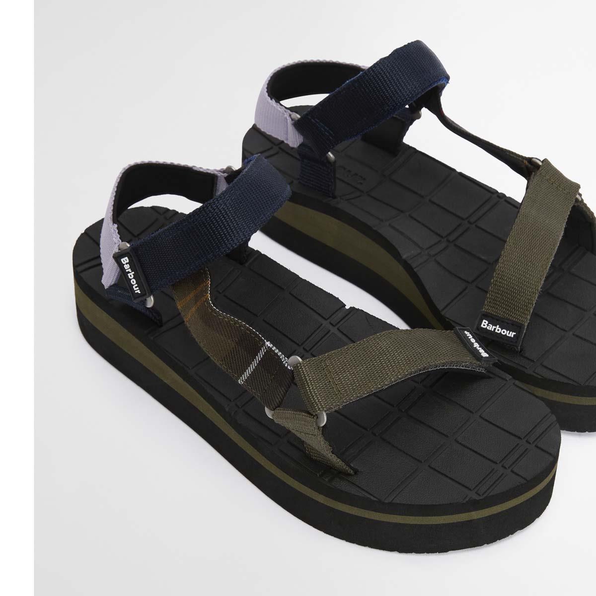 Black/Dress Tartan Mila Sandal top