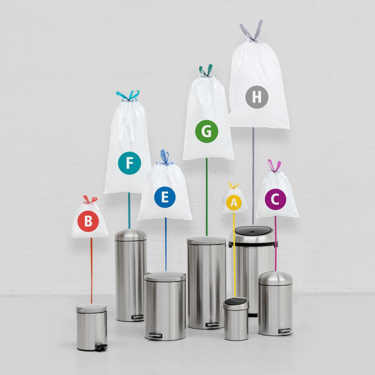 Brabantia PerfectFit Bin Liner Sizes