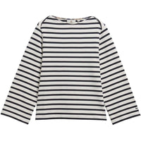 Cloud/Dark Navy Barbour Womens Amryn Striped Sweatshirt