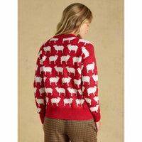 Joules Womens Fleece Navidad Christmas Jumper