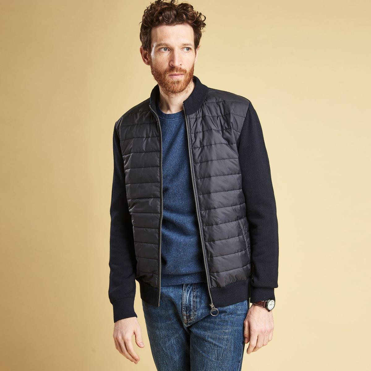 Barbour Mens Carn Baffle Zip Thru