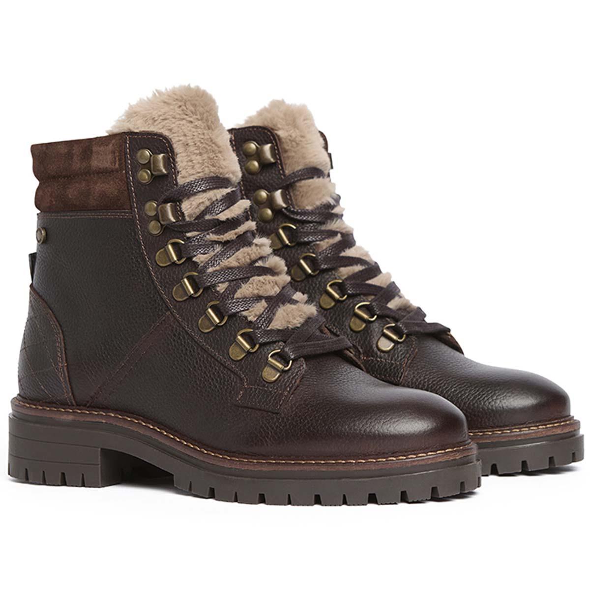 Brown Barbour Womens Bamburgh Hiker Boot