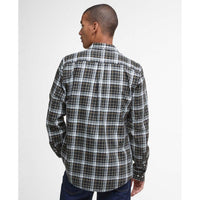 Grey Marl Barbour Mens Mosswood Tailored Checked Shirt Back