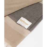 Rosewood Tartan Barbour Esther Multi Wear Scarf logo
