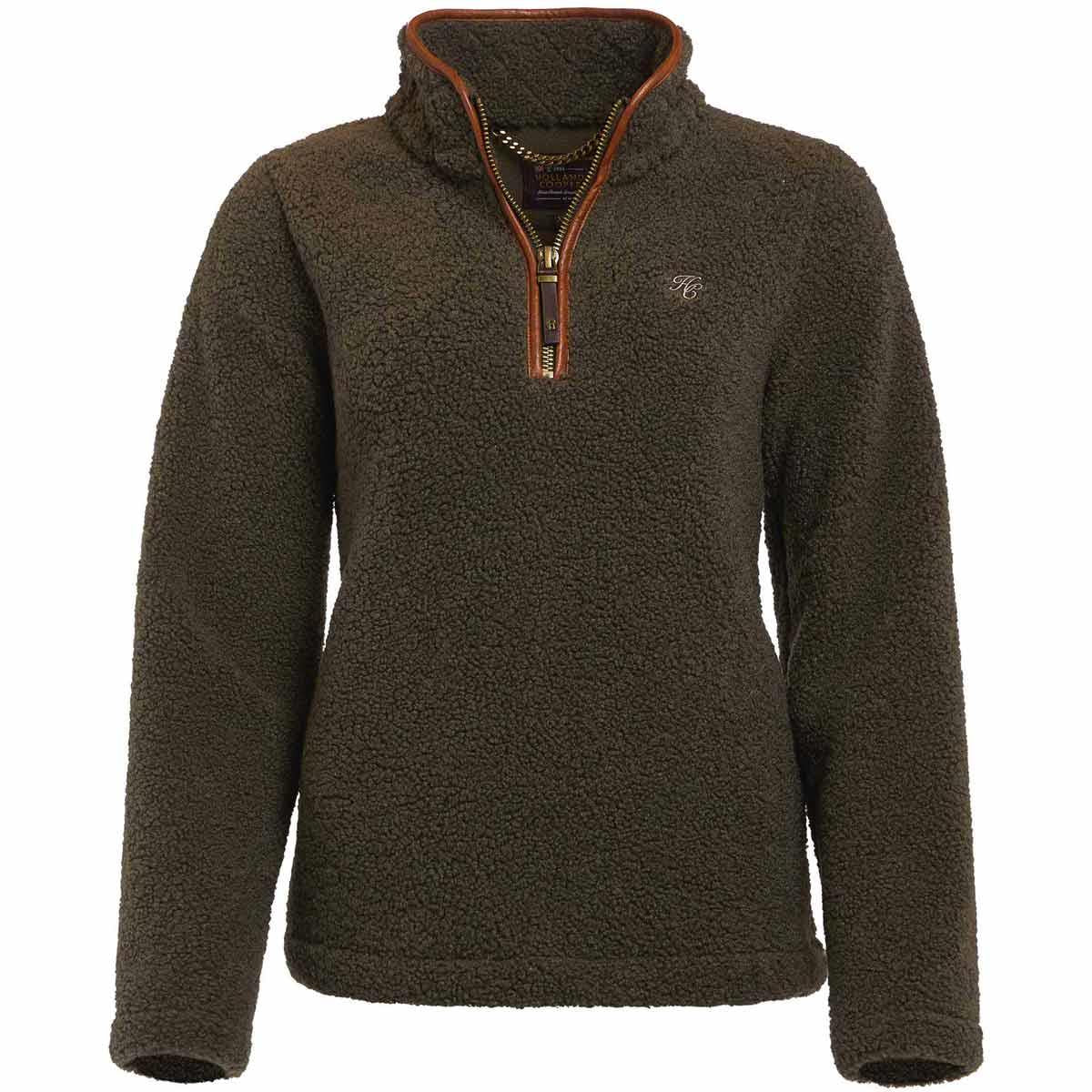 Holland Cooper Womens Country Borg Fleece Quarter Zip