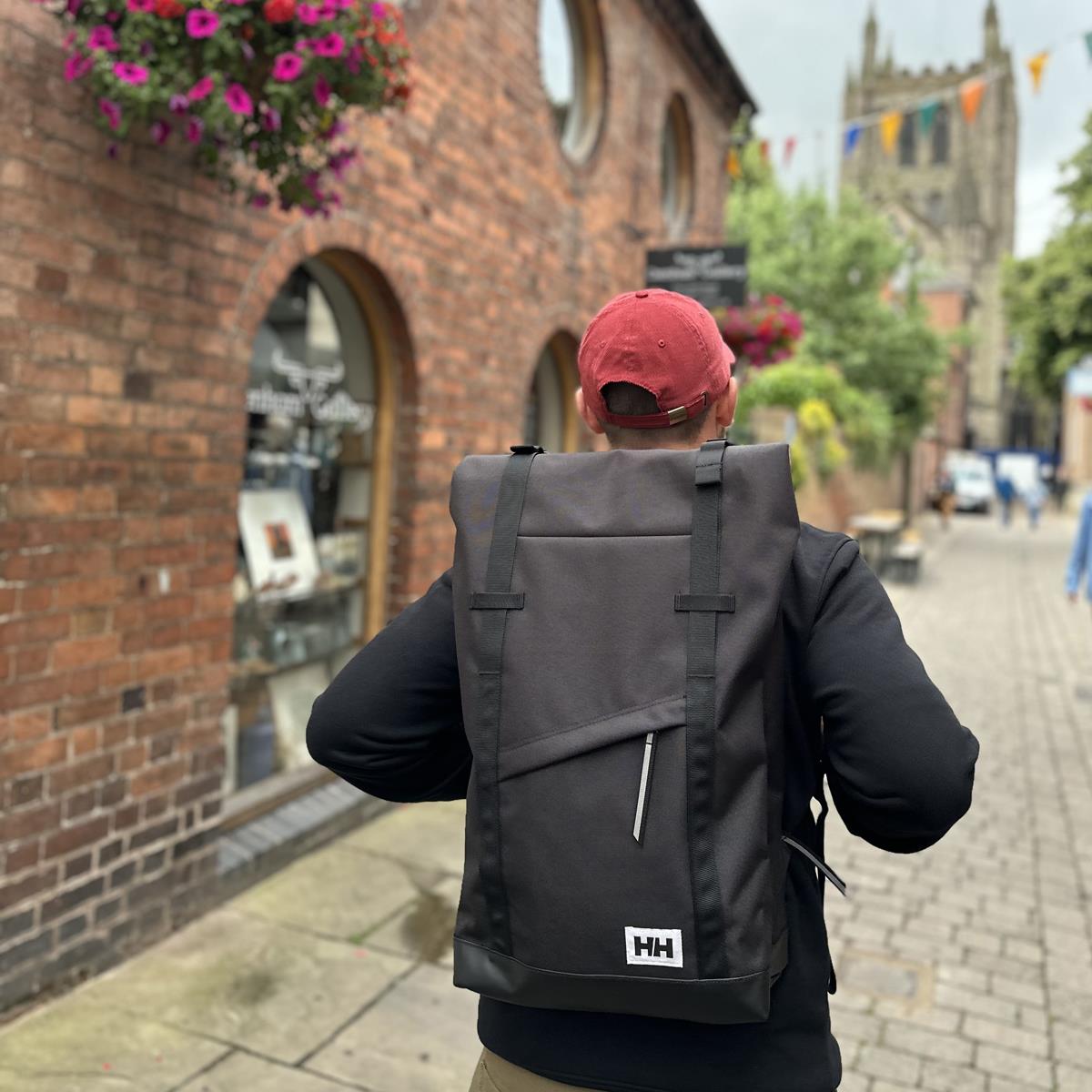 Black Helly Hansen Stockholm Backpack lifestyle