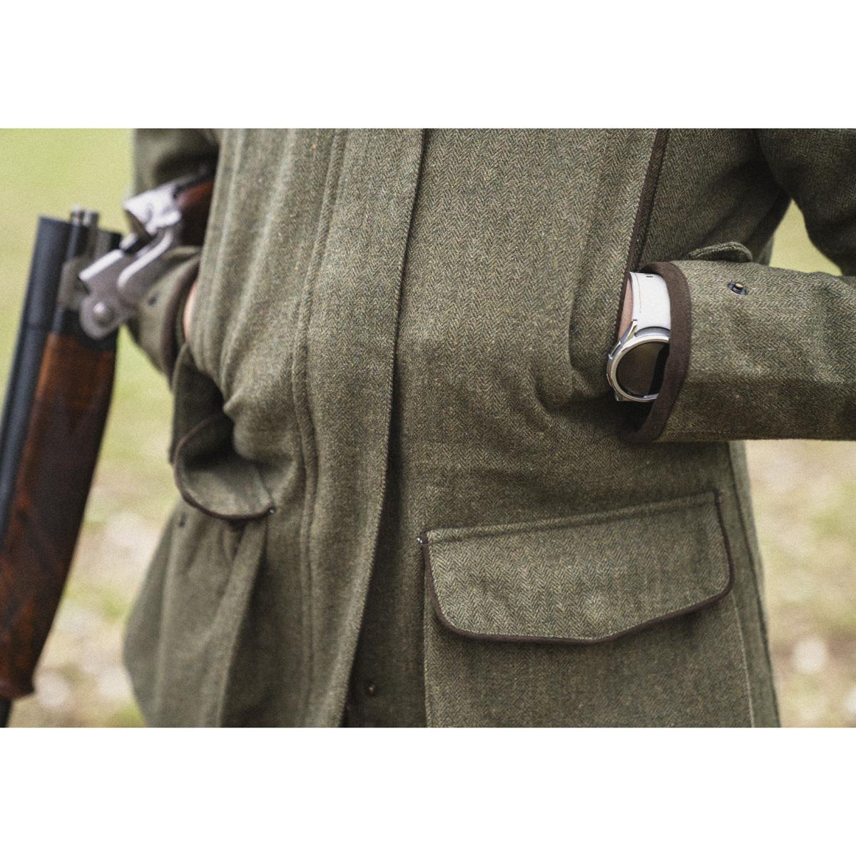 Moss Green Seeland Womens Hillside Harriet Jacket Lifestyle Detail