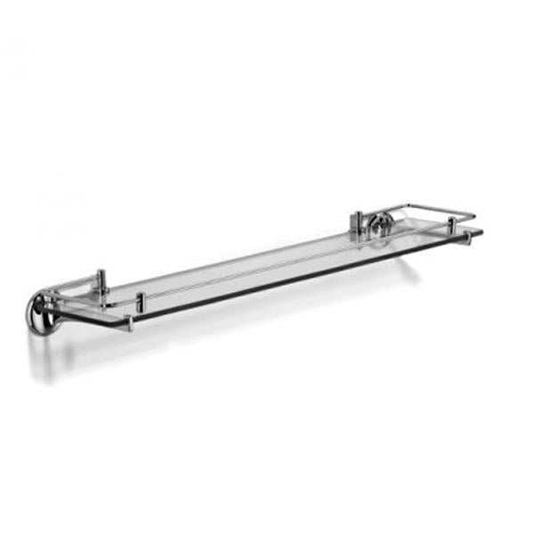 Chrome Plated Samuel Heath Glass Shelf