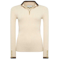 Holland Cooper Womens Zoe Quarter Zip Knit Jumper