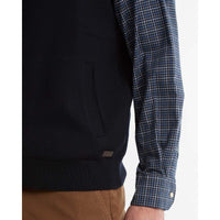 Navy Barbour Mens Marcus Knitted Gilet Pocket