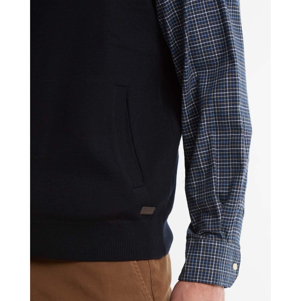 Navy Barbour Mens Marcus Knitted Gilet Pocket