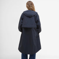 Dark Navy Barbour Womens Naboo Showerproof Jacket Back