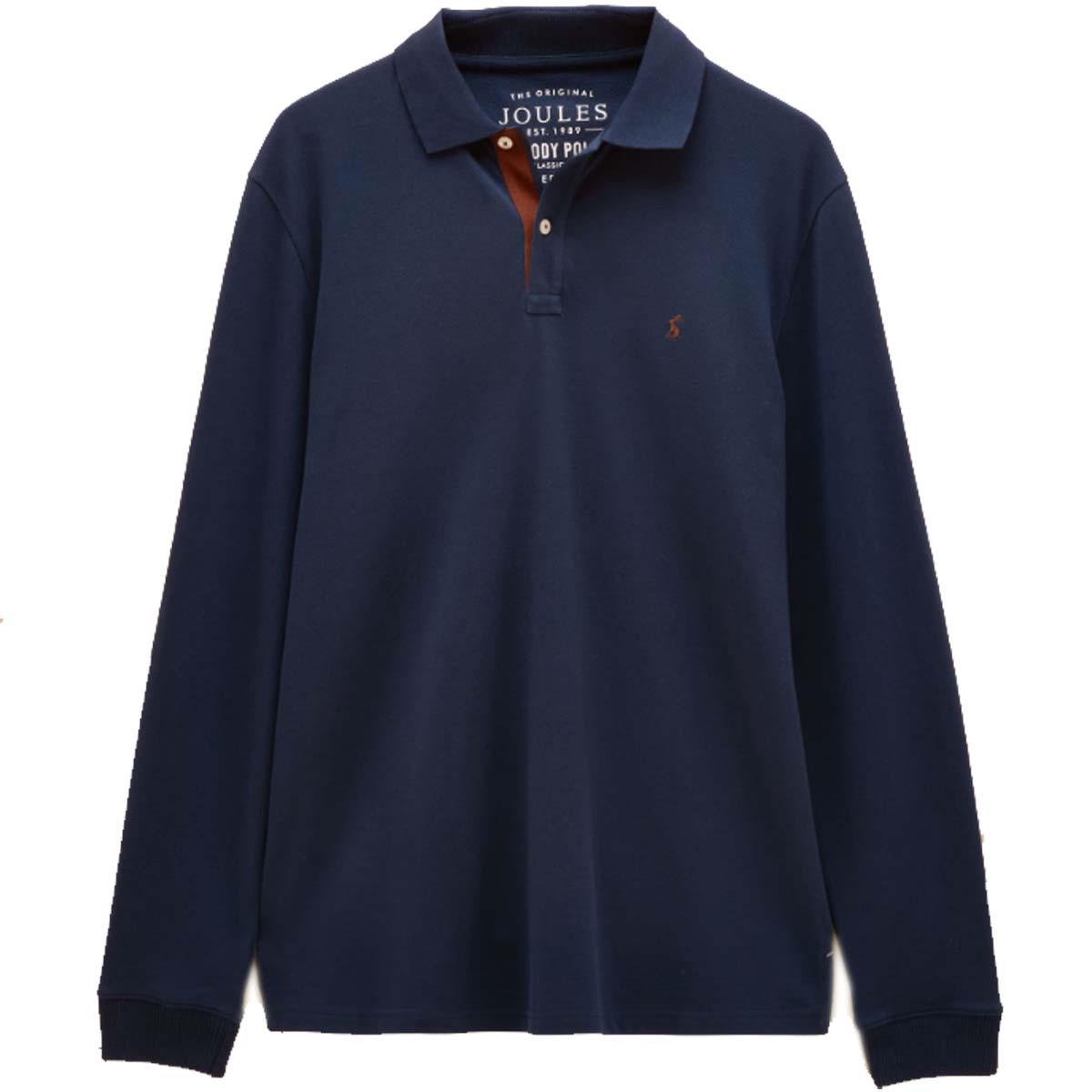 Joules Mens Woody Long Sleeve Polo Shirt