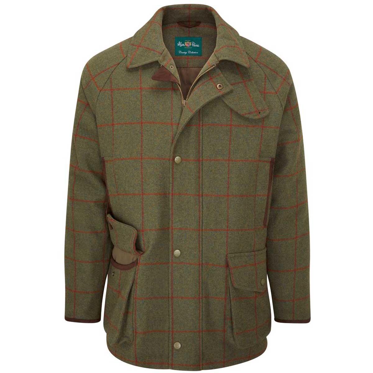 Alan Paine Mens Combrook Waterproof Tweed Coat