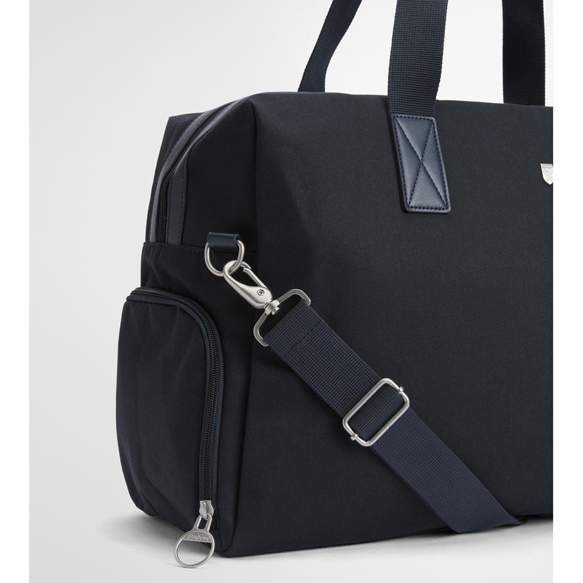Navy Barbour Cascade City Holdall Bag Strap
