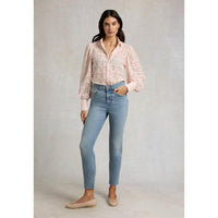 Vintage Denim Holland Cooper Womens High Rise Slim Jean On Model