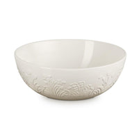 Le Creuset Stoneware Serving Bowl La Jardin Collection meringue