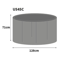 Bosmere Ultimate Protector Circular Table Cover 4-6 Seater Green U545G Dimentions