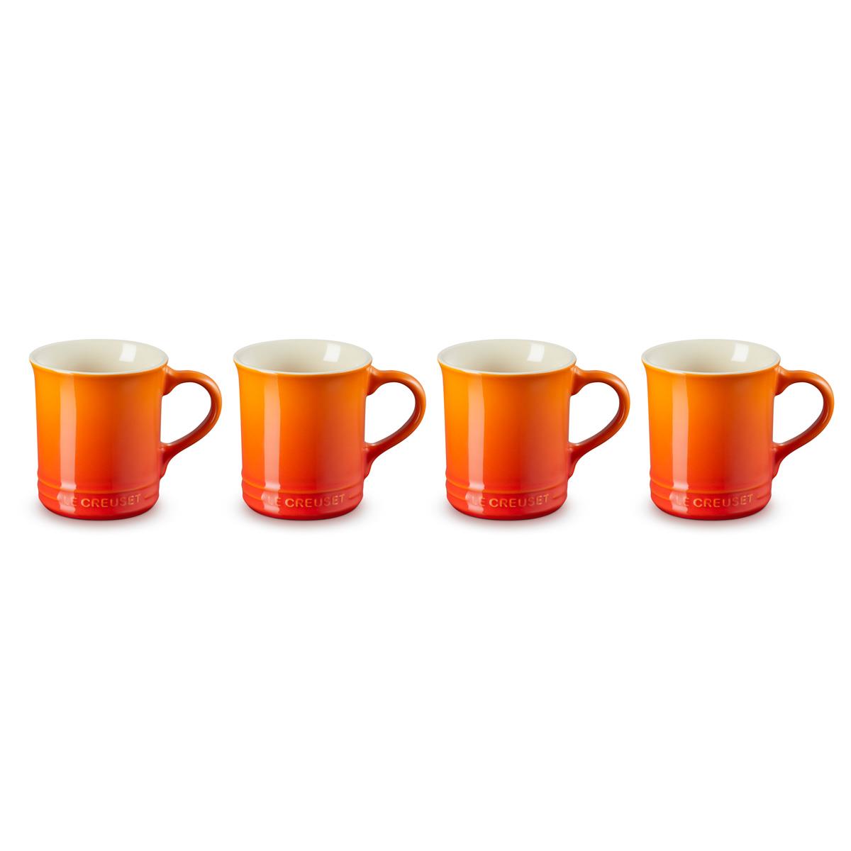 Le Creuset Stoneware Set of 4 400ml Seattle Mugs