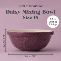 Mason Cash In The Meadow Mixing Bowl Size 18 Daisy INFO