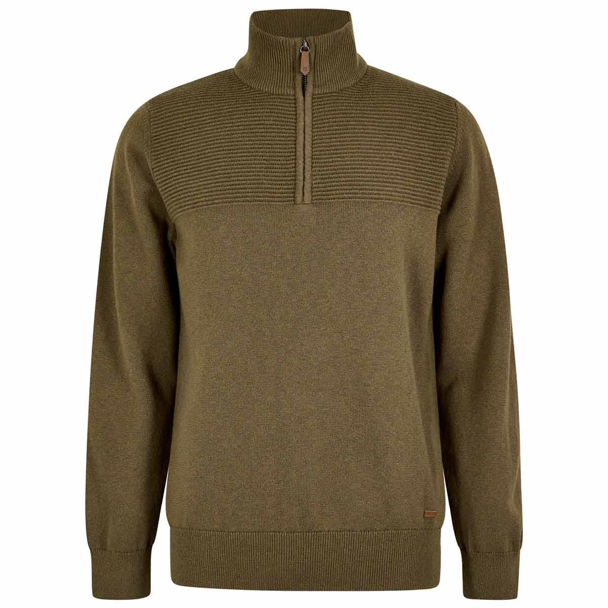 Kelp Dubarry Mens Spillane Quarter Zip Jumper