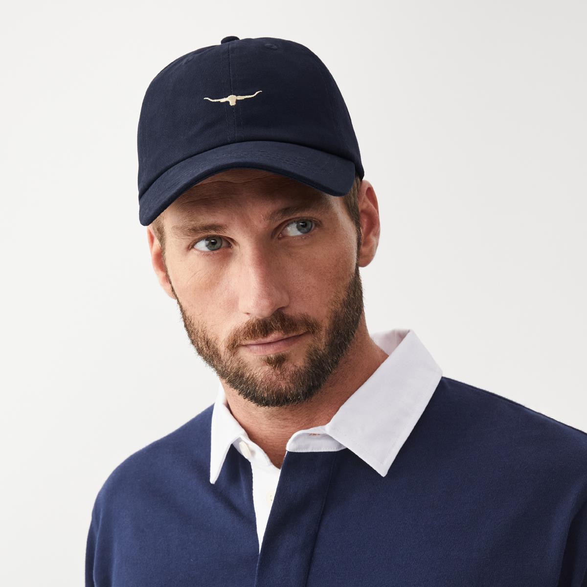 Navy/Bone R.M. Williams Mens Mini Longhorn Cap model