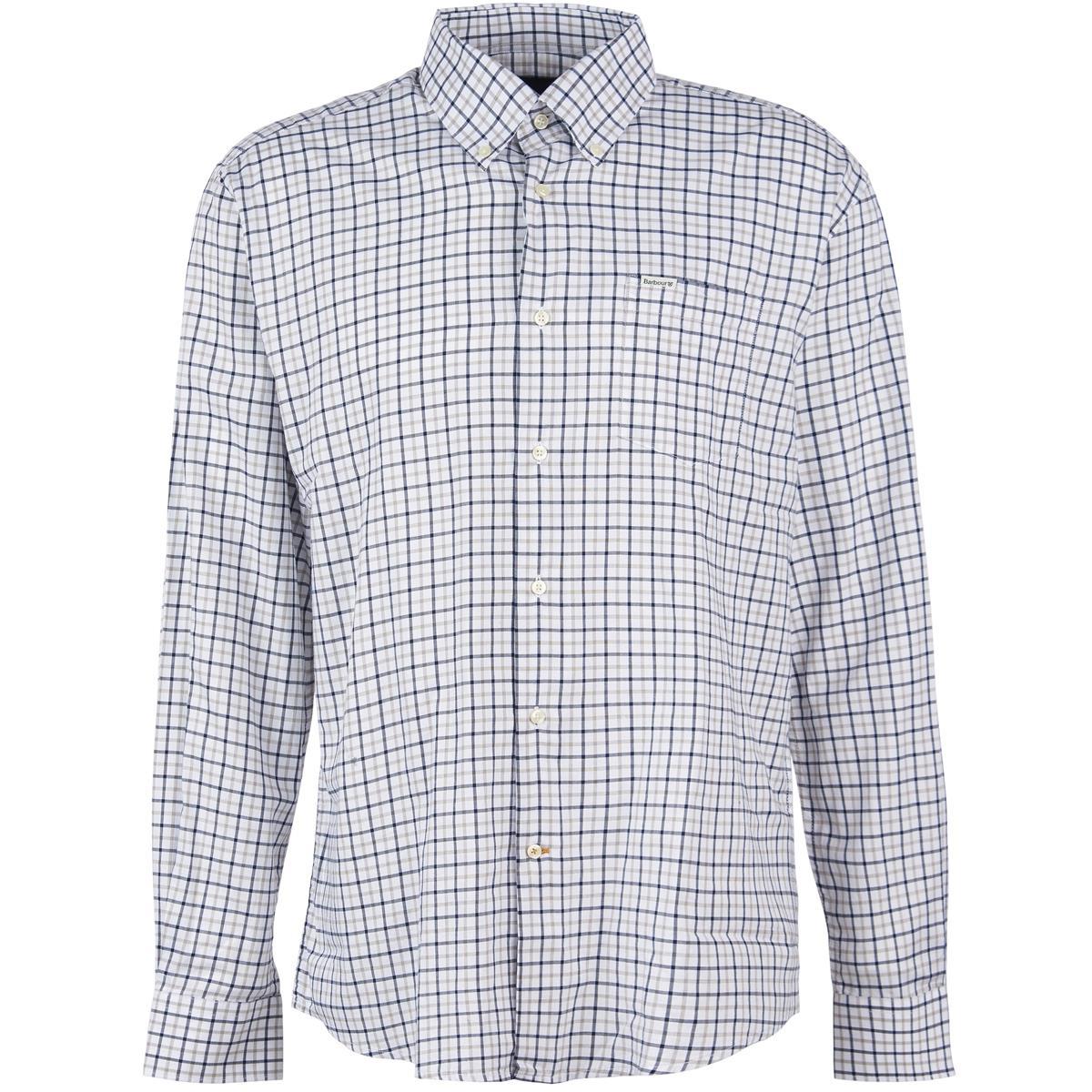 Olive Barbour Mens Preston Regular Fit Shirt