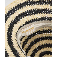 Black/Ecru Barbour Womens Annie Crochet Hat Inner