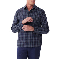 Navy/Red/Cream R.M. Williams Classic Shirt On Model