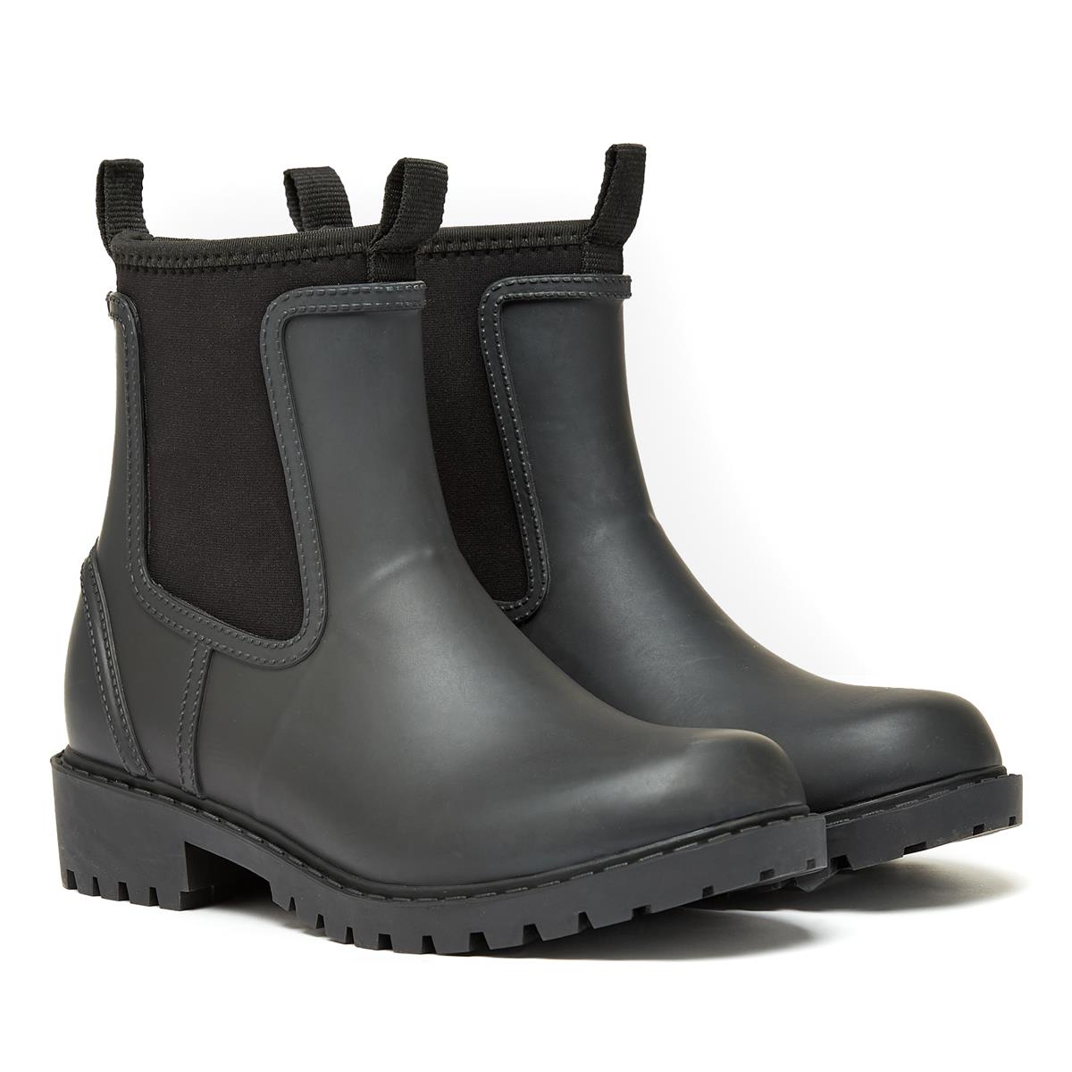 Black Joules Womens Oakfield Ankle Wellies