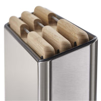 Joseph Joseph Folio Steel Bamboo 3-Piece Chopping Board Set In Case
