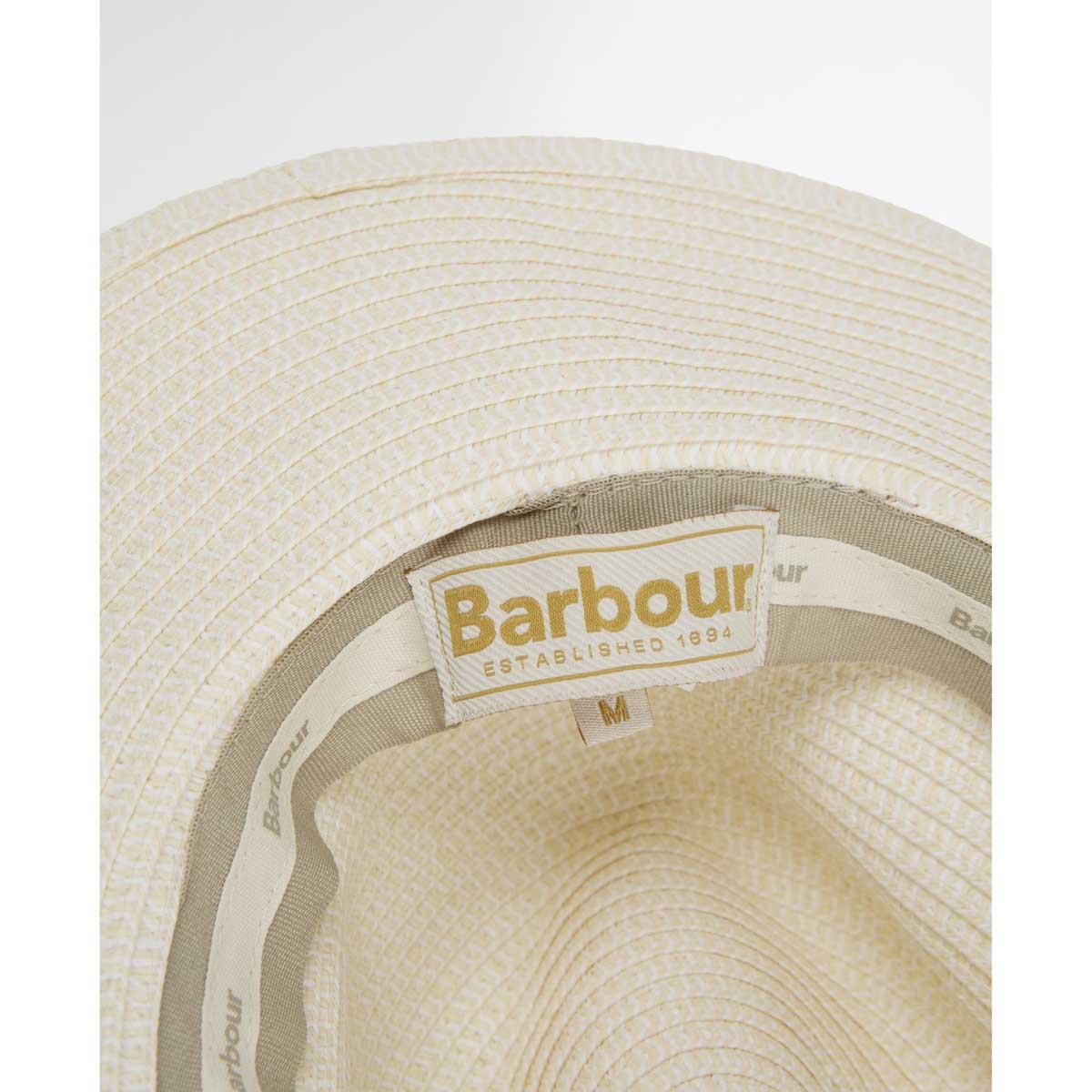 Ecru Barbour Womens Evelyn Braid Trilby Hat Inner