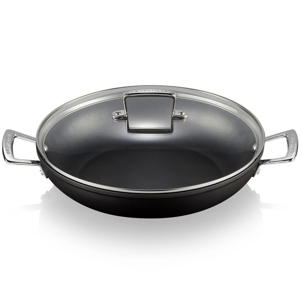 Le Creuset Toughened Non-Stick Shallow Casserole With Glass Lid