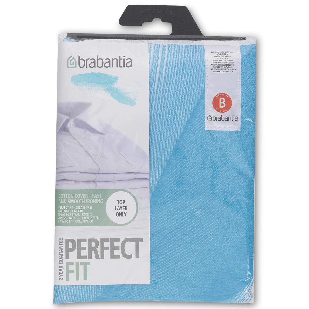 Brabantia Ironing Board Cover B 124x38cm 2mm Foam Assorted Designs