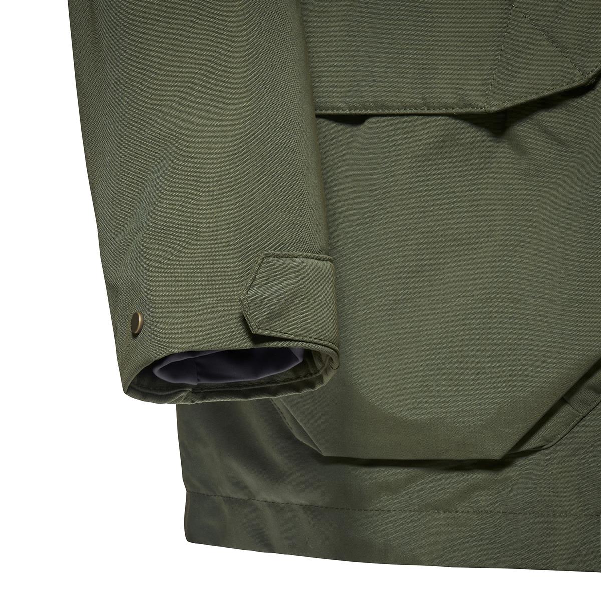 Deep Green Musto Mens Outdoor Country Westmoor Waterproof Coat Sleeve Detail