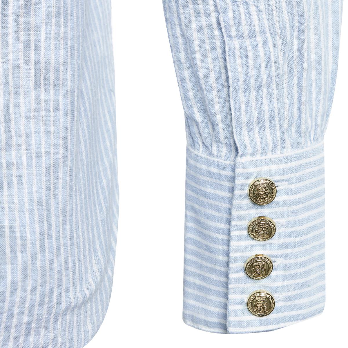 Azure Blue Holland Cooper Womens Classic V-Neck Blouse Detail