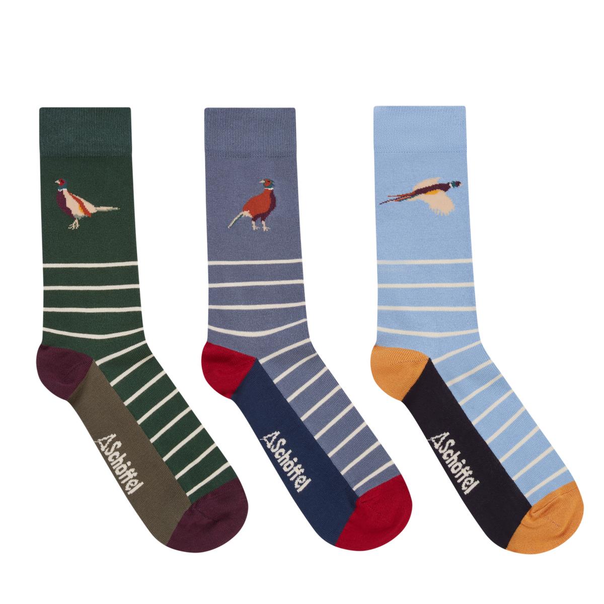 Schoffel Mens Bamboo Sock Box Of 3