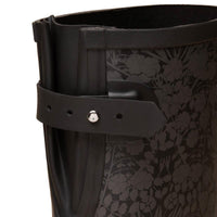Black Joules Womens Welly Print Tall Wellies Back Detail