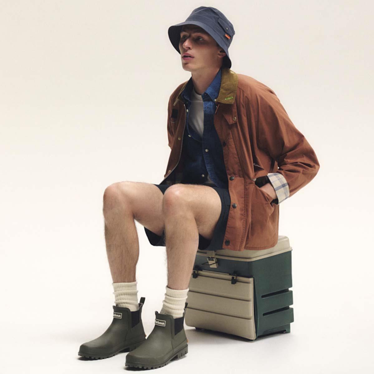 Barbour Mens Andale Chelsea Welly