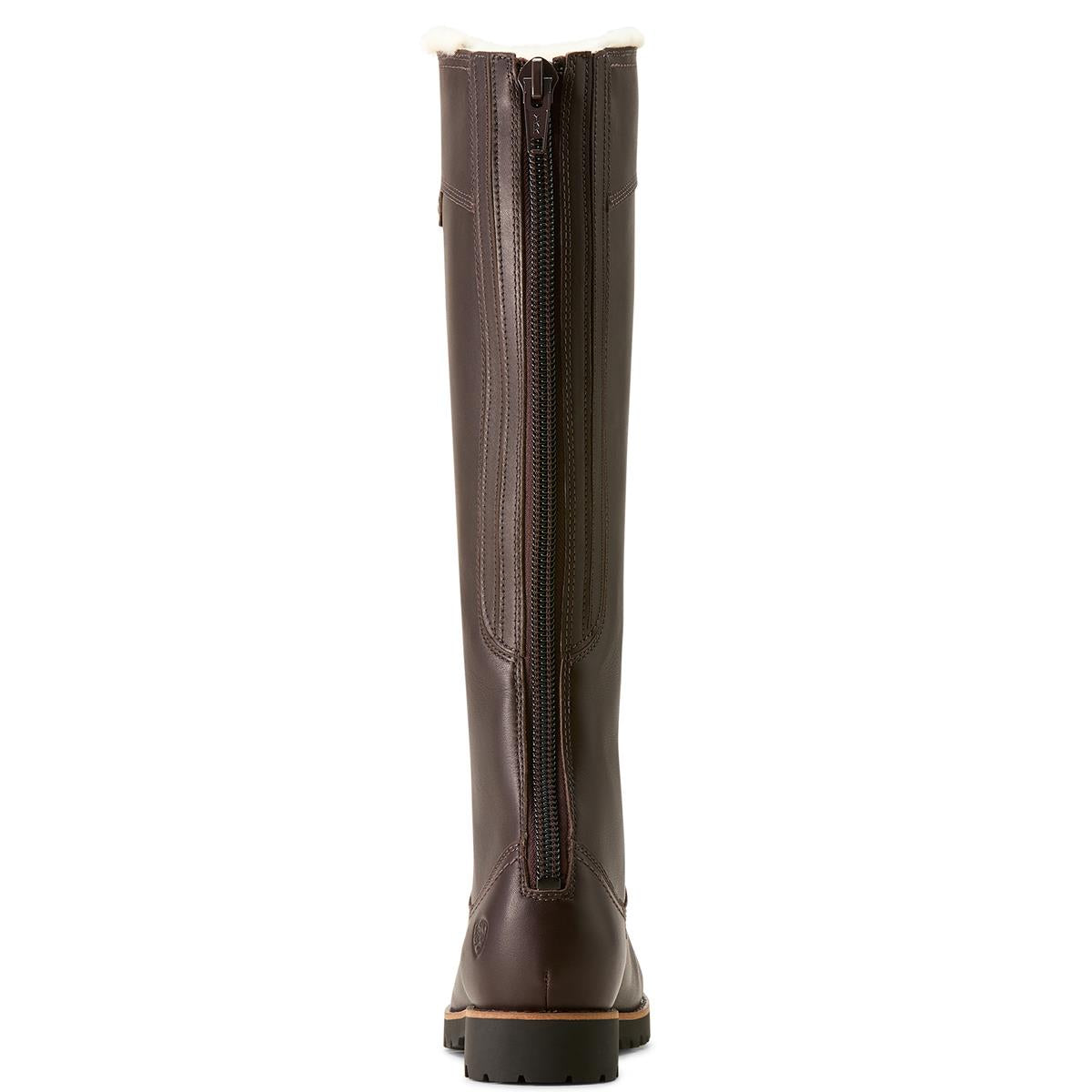 Espresso Ariat Womens Arlington Sherpa Waterproof Tall Boots Back