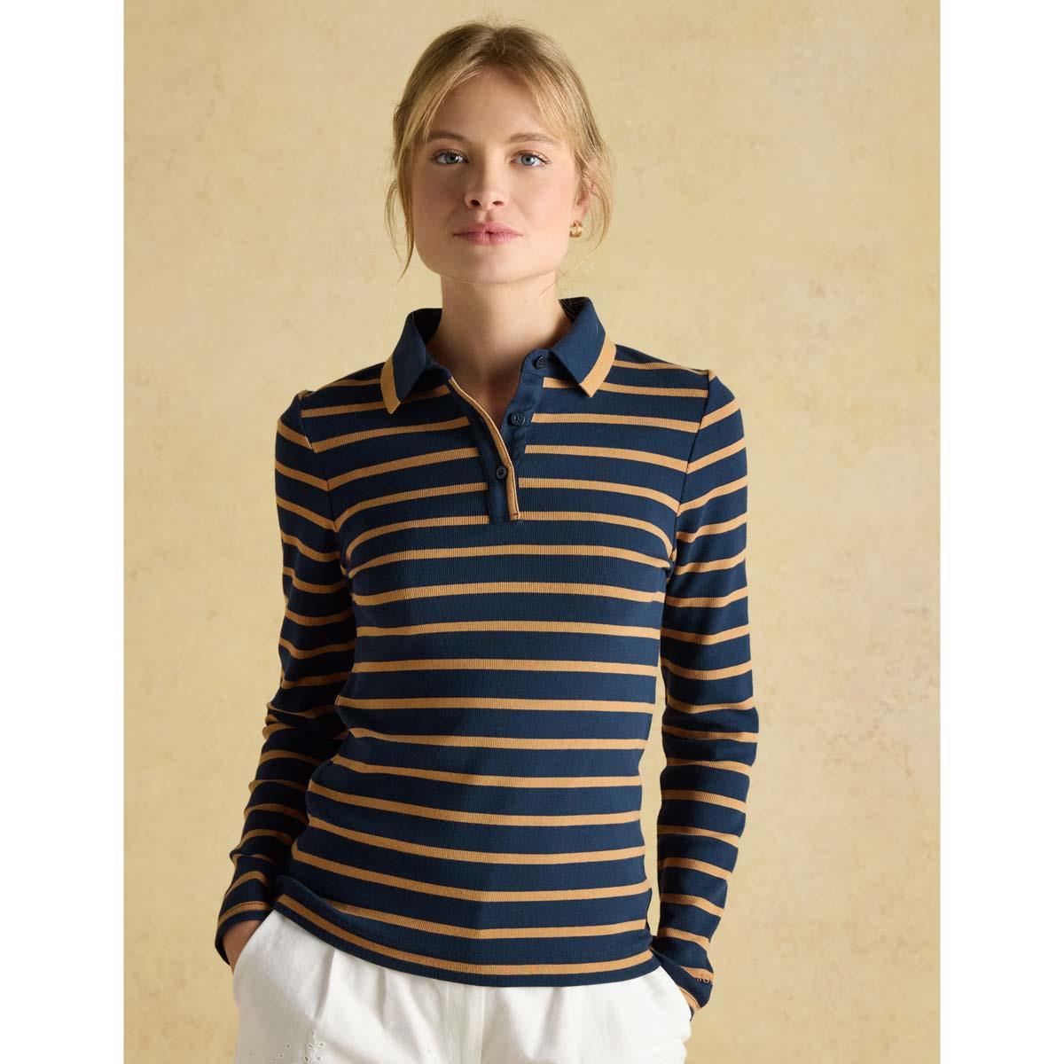 Joules Womens Fairfield Long Sleeve Polo Shirt